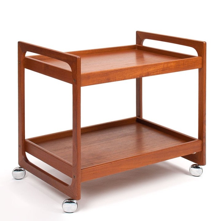 BR Møbler Gelsted Deense teakhouten vintage thee trolley
