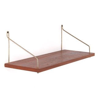 Danish vintage wall shelf/bookshelf in teak