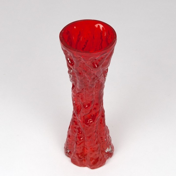 Large model Ingrid Glas bark series vintage vase