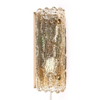 Carl Fagerlund Mid-Century glazen wandlamp voor Orrefors