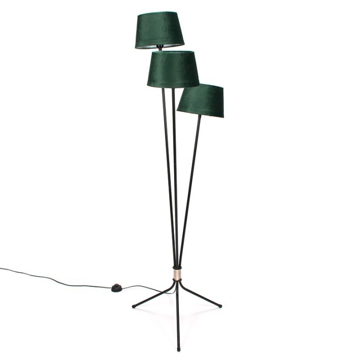 Vijftiger jaren vintage staande lamp op 3-poot