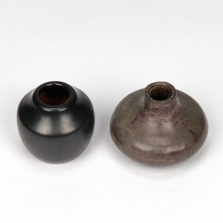 Miniature set of 2 vintage vases by Mobach