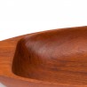 Oval model vintage teak bowl