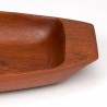 Oval model vintage teak bowl
