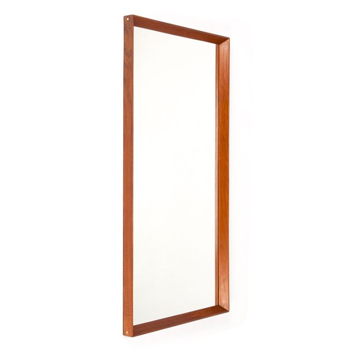 Mid-Century Danish vintage mirror with small brass detail