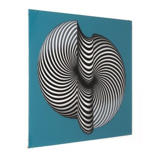 Cor Van Velsen Mid-Century screen print on plexiglass