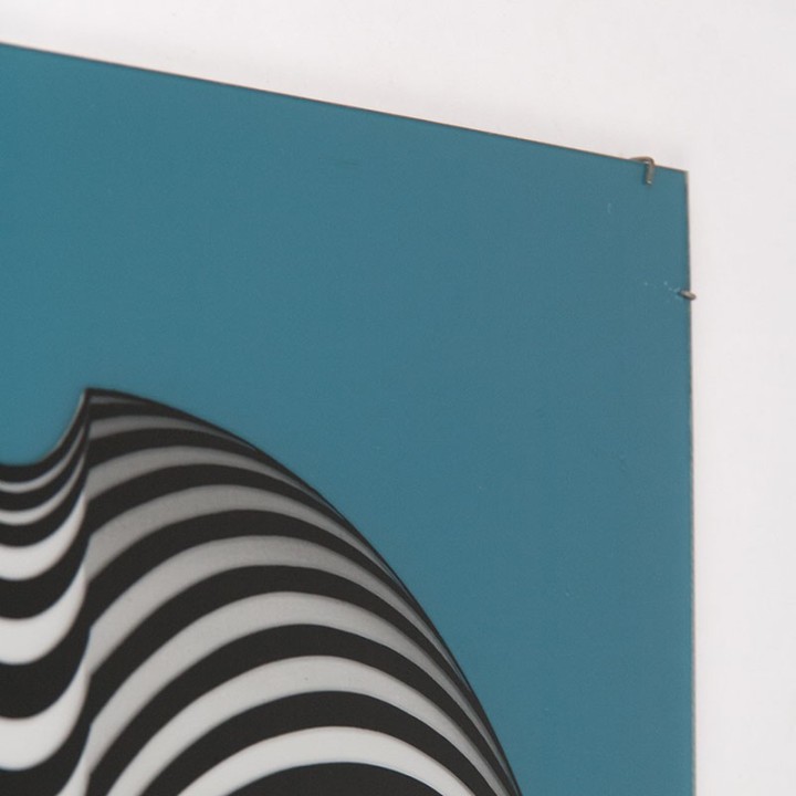 Cor Van Velsen Mid-Century screen print on plexiglass