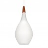 Holmegaard Mid-Century 'Drop' hanging lamp opaline glass