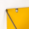 't Spectrum Mid-Century vintage yellow metal wall shelf