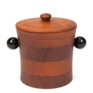 Small model Danish vintage ice bucket in teak