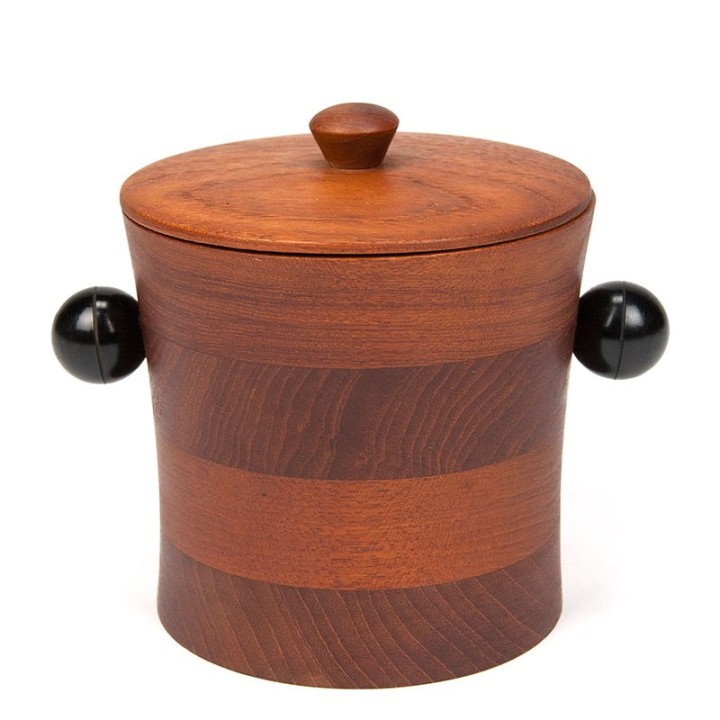 Small model Danish vintage ice bucket in teak
