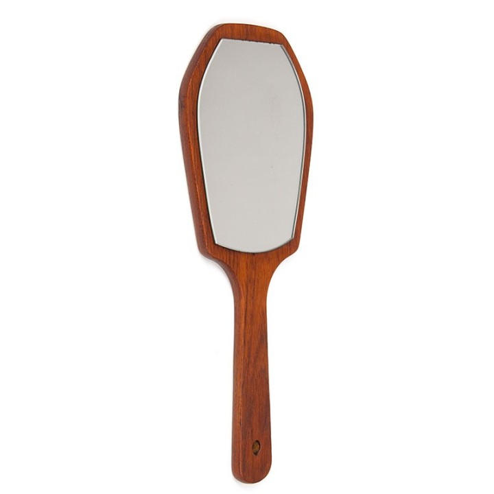 Mid-Century Danish Vintage Teak Hand Mirror
