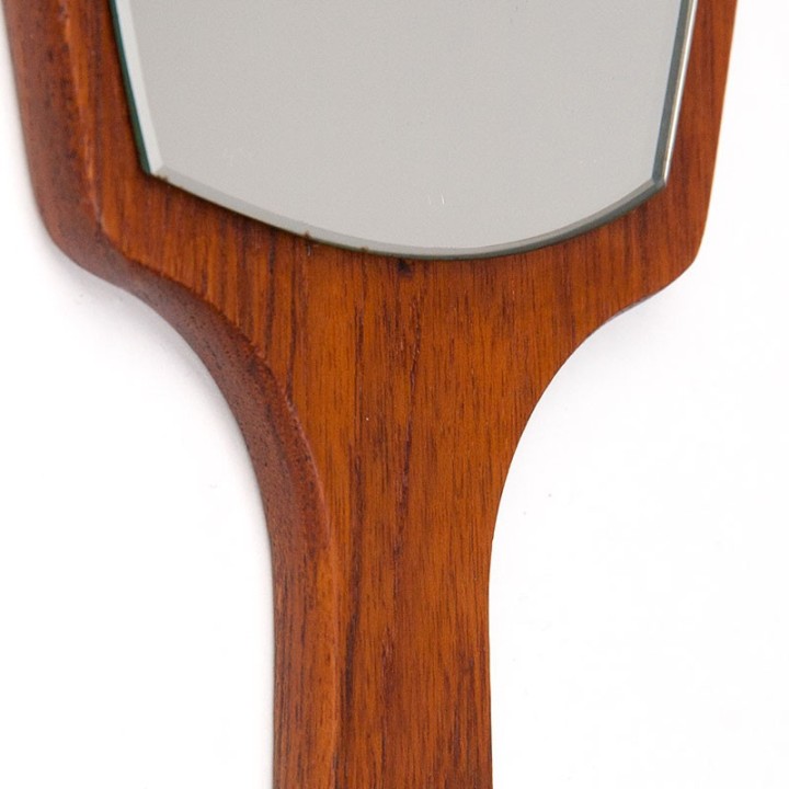 Mid-Century Danish Vintage Teak Hand Mirror