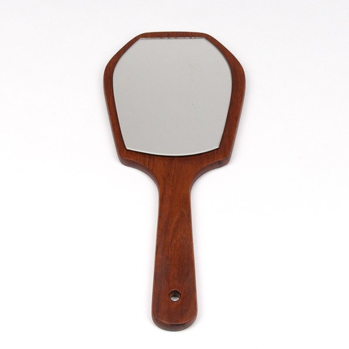 Mid-Century Danish Vintage Teak Hand Mirror