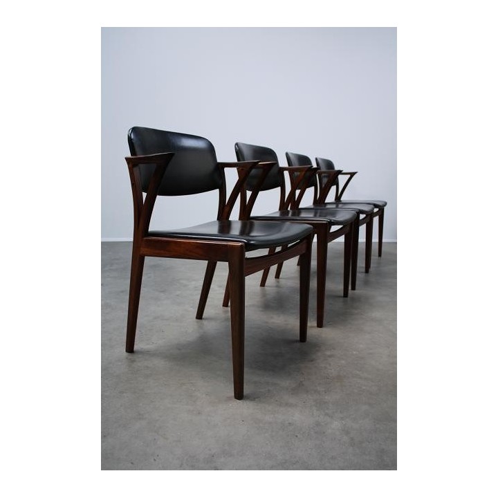 Bovenkamp teak stoelen set van 4 - Retro Studio