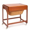 BR Gelsted vintage Deens naaigerei tafeltje in teak