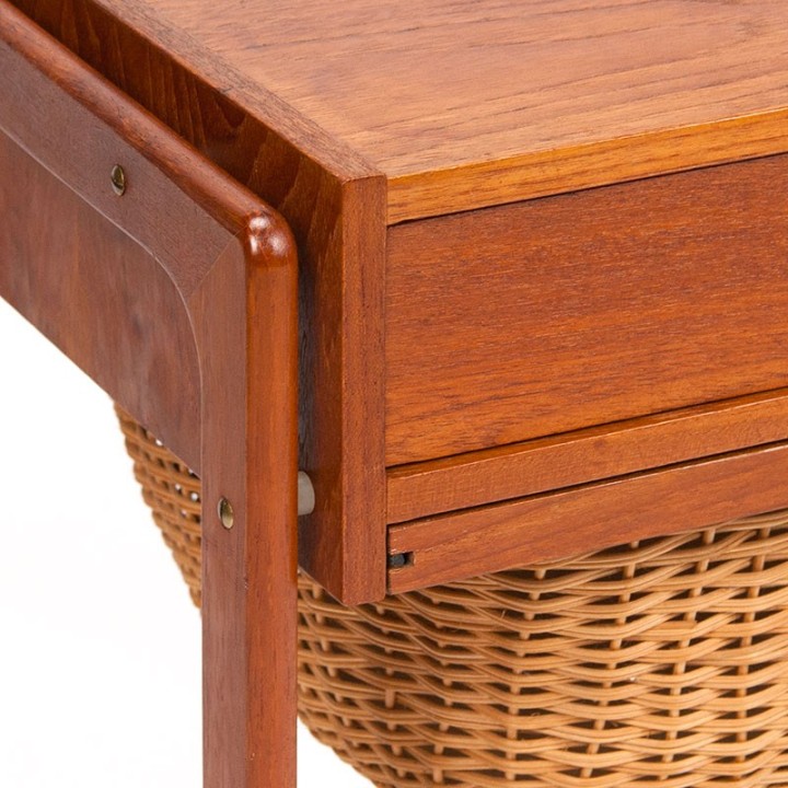 BR Gelsted vintage Danish sewing table in teak