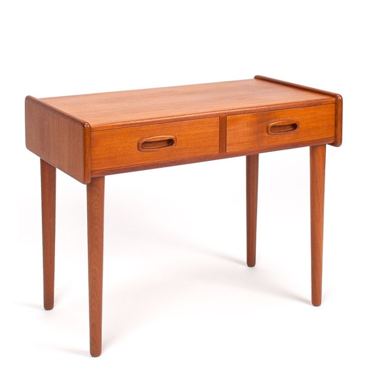 Danish Mid-Century Slim Vintage Chest with Double Drawer