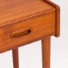 Danish Mid-Century Slim Vintage Chest with Double Drawer