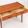 Danish Mid-Century Slim Vintage Chest with Double Drawer