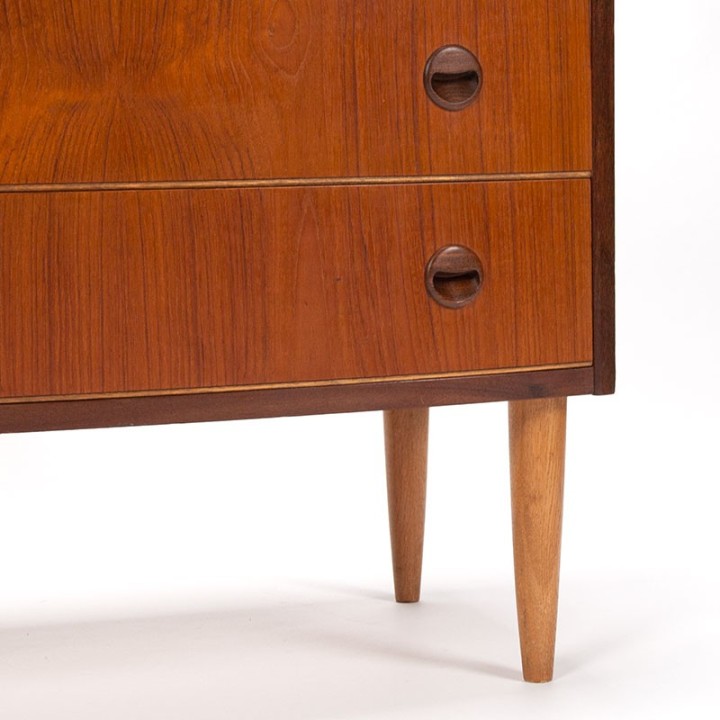 Ladekast met 3 lades Mid-Century vintage Deens model