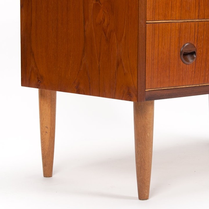 Ladekast met 3 lades Mid-Century vintage Deens model