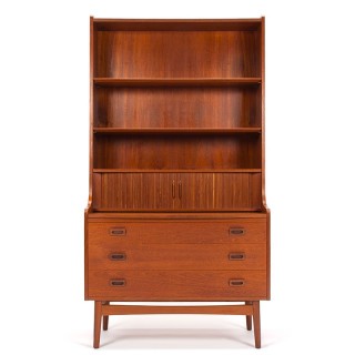 Mid-Century Johannes Sorth Danish Vintage Secretary Bookcase