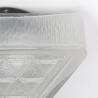 Ceiling/wall lamp vintage glass triangle model