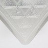 Ceiling/wall lamp vintage glass triangle model