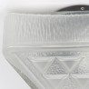Ceiling/wall lamp vintage glass triangle model