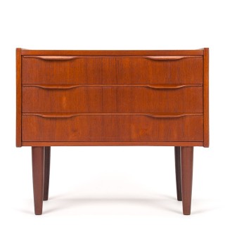 Deens Mid-Century ladekastje vintage model met 3 lades