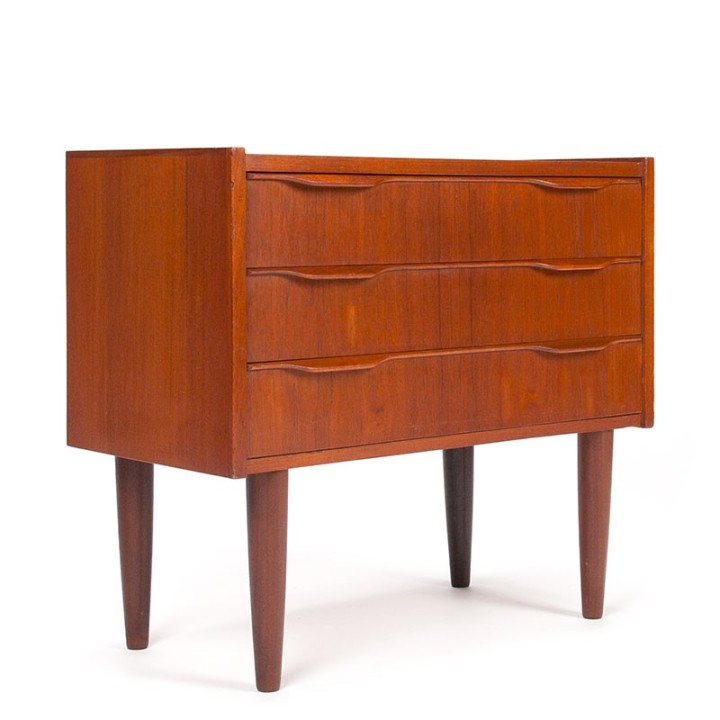 Deens Mid-Century ladekastje vintage model met 3 lades