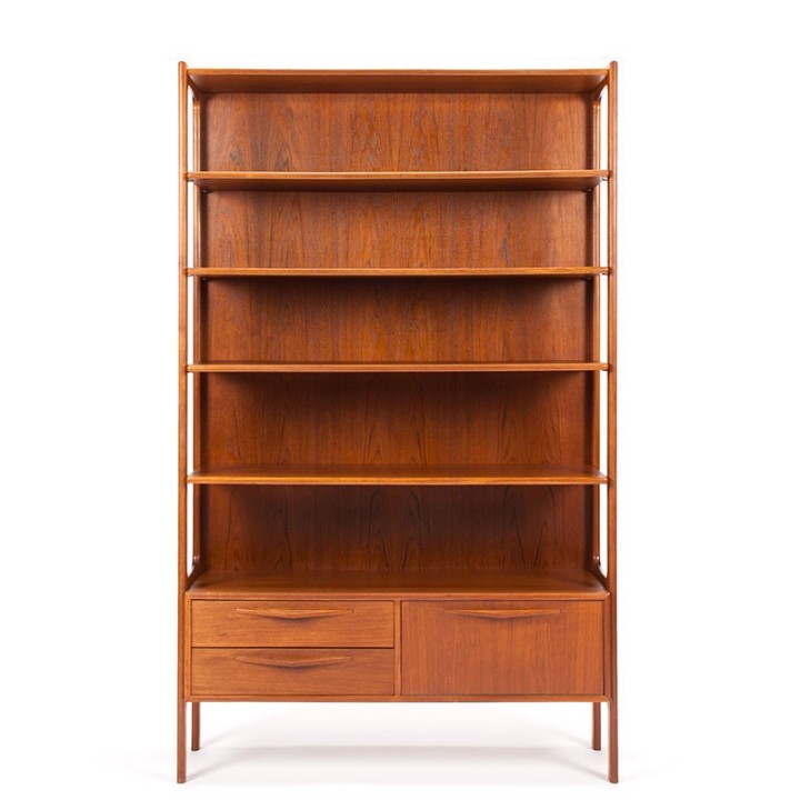 Mid-Century teak Danish vintage bookcase