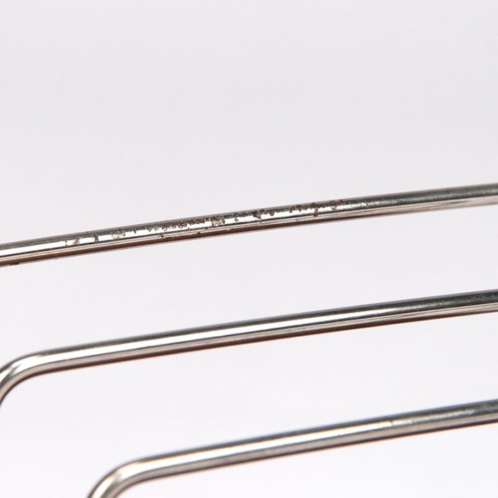 Teak with chrome vintage Danish letter holder