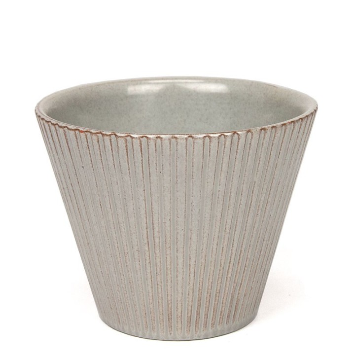 Grey vintage ADCO flower pot