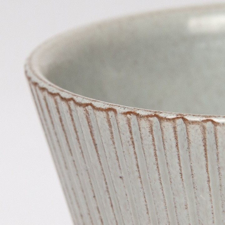 Grey vintage ADCO flower pot