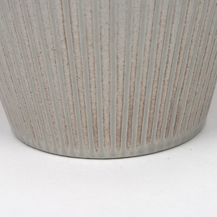 Grey vintage ADCO flower pot