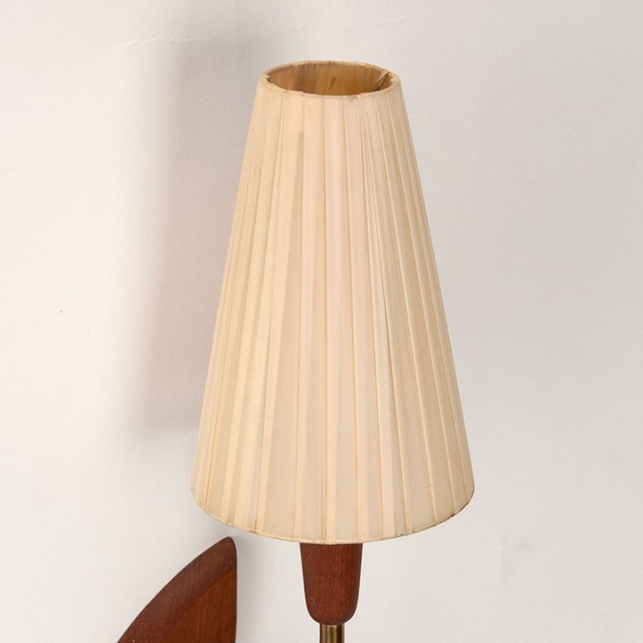 Deens wandlampje met klemkapje vintage jaren 50