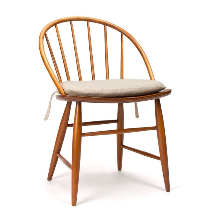 Niels Eilersen vintage slatted chair for Illum Wikkelsø