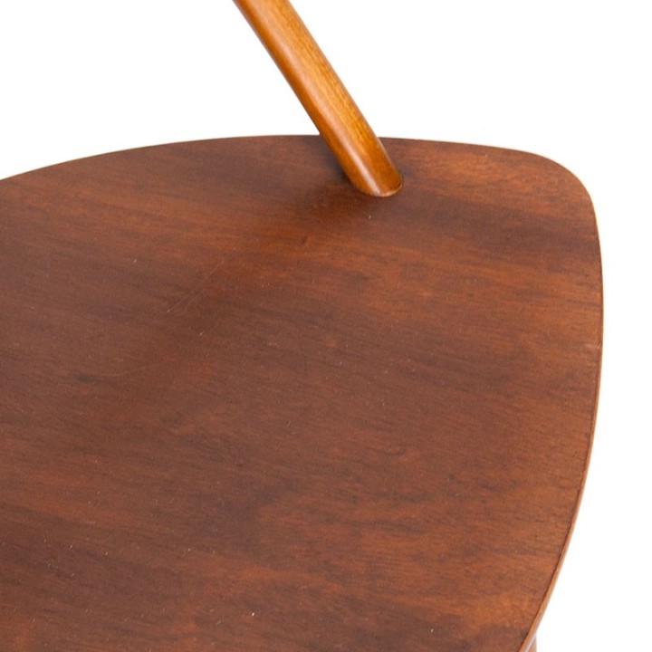 Niels Eilersen vintage slatted chair for Illum Wikkelsø