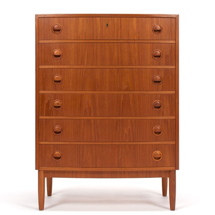 Kai Kristiansen teak Danish vintage chest of drawers