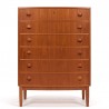 Kai Kristiansen teak Danish vintage chest of drawers