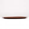 Round Danish vintage tray in teak
