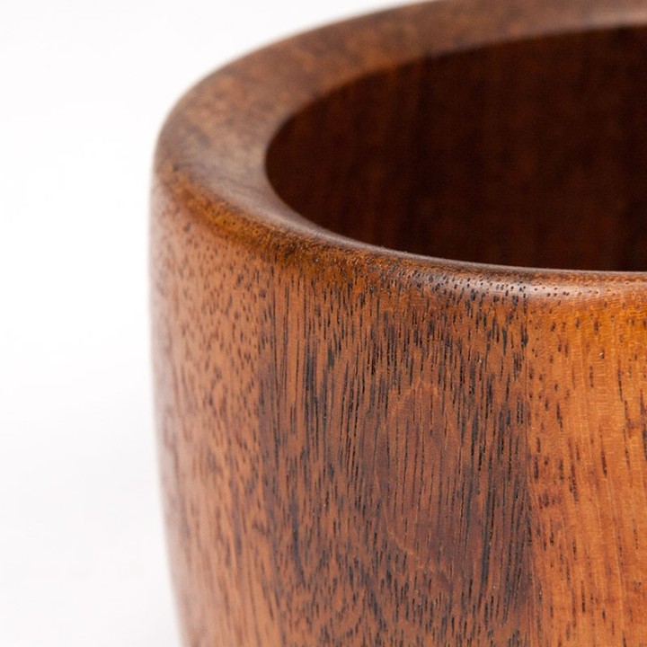 Teakhouten vintage pot/ schaaltje