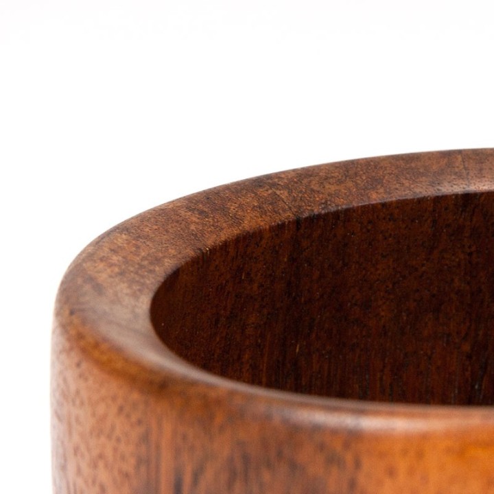 Teakhouten vintage pot/ schaaltje