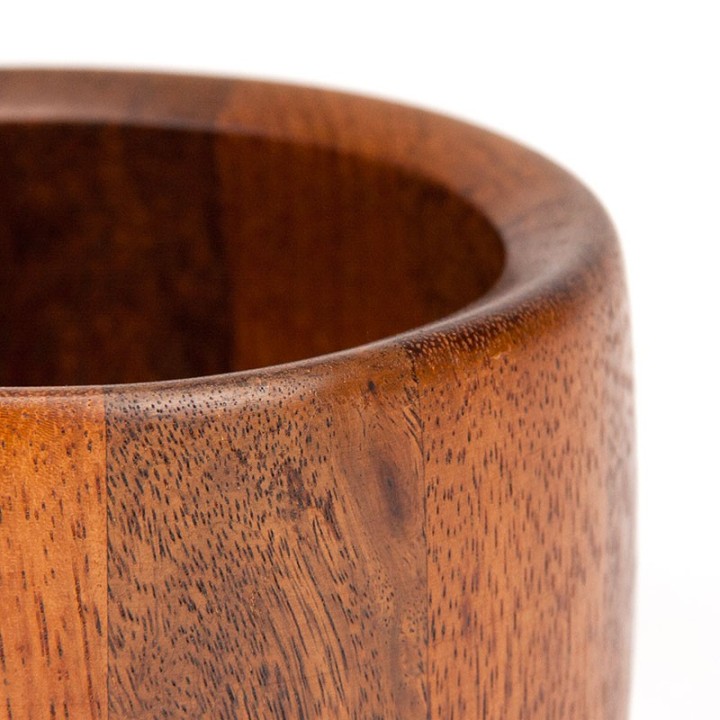 Teakhouten vintage pot/ schaaltje