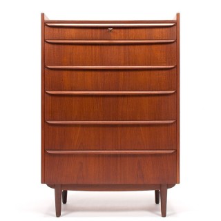 Michael Bloch Mid-Century Deense groot model vintage ladekast