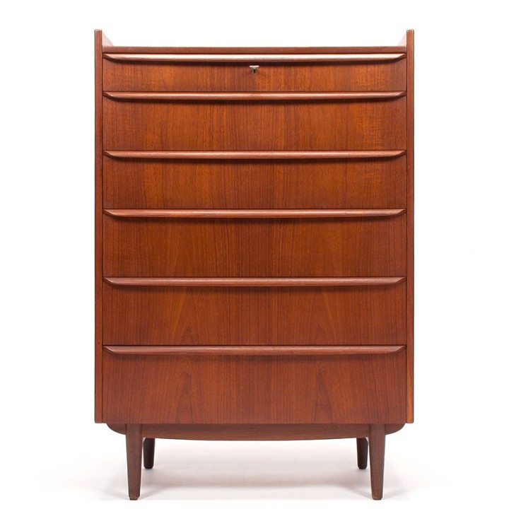 Michael Bloch Mid-Century Deense groot model vintage ladekast