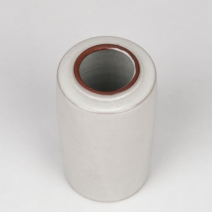 Slim model small vintage earthenware vase