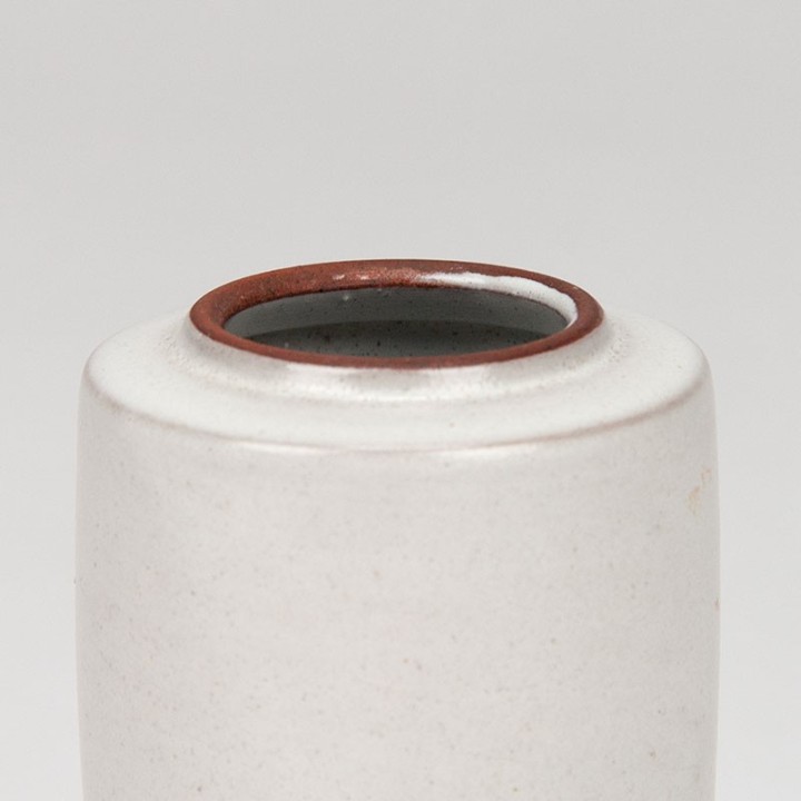 Slim model small vintage earthenware vase